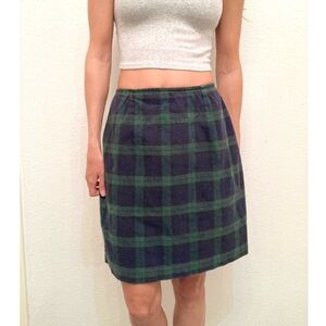 The Limited Tartan plaid dark academia skirt